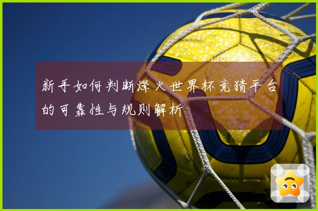 新手如何判断烽火世界杯竞猜平台的可靠性与规则解析