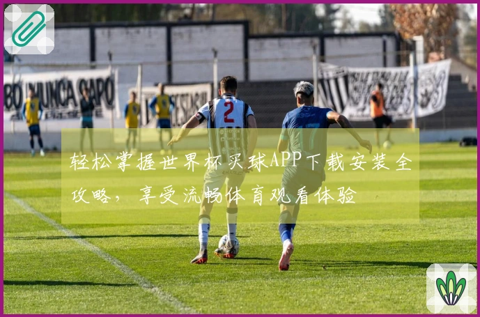 轻松掌握世界杯买球APP下载安装全攻略,享受流畅体育观看体验